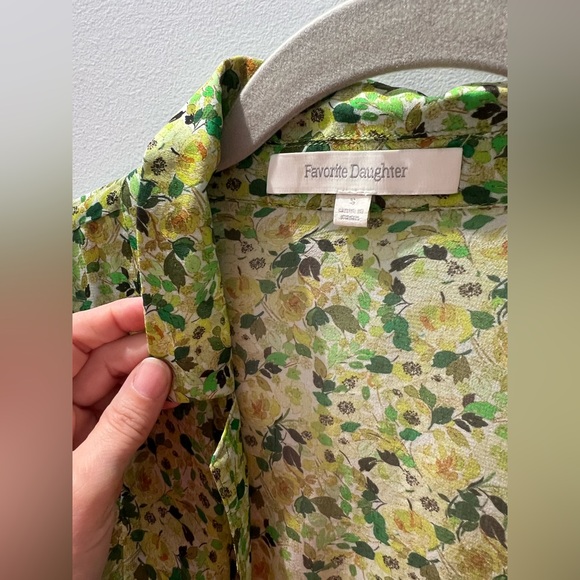 Favorite Daughter The Lover Wrap Top Floral Viscose Chiffon Blouse Size S - Picture 6 of 9